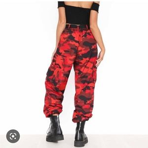 IAMGIA Red Camo Pants